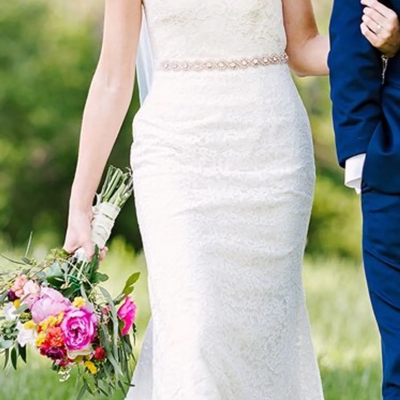 Rose bridal belt/sash - Picture 3 of 6